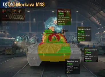 ТТХ танка Merkava М48 в Мире танков