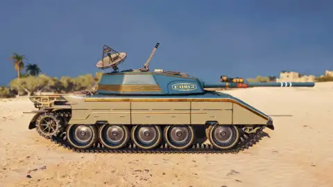 3D-стиль «Миранда» для танка T-54D из 19 сезона Боевого пропуска в Мире танков