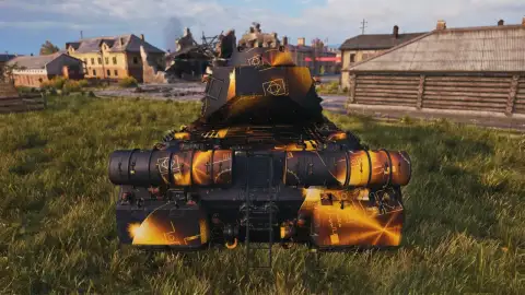 2D-стиль «Золотая пластинка» из 19 сезона Боевого пропуска в Мире танков