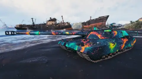 2D-стиль «Далёкая туманность» из 19 сезона Боевого пропуска в Мире танков