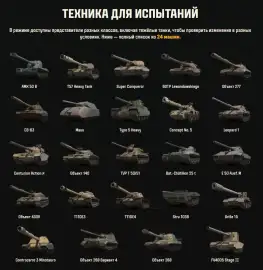 Полевые испытания специальных снарядов в Мире танков