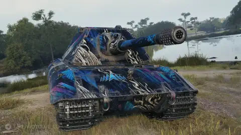 Настраиваемый 2D-стиль «Лазурная решимость» из обновления 2.3.1 в World of Tanks