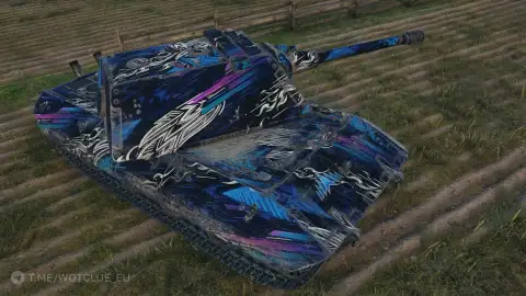 Настраиваемый 2D-стиль «Лазурная решимость» из обновления 2.3.1 в World of Tanks