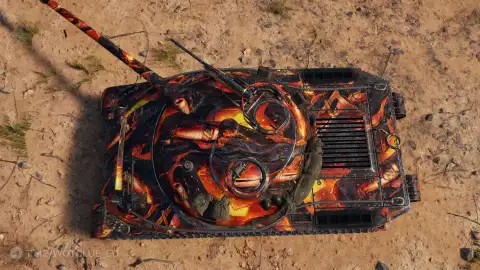 2D-стиль «Пылающая слава» в World of Tanks 2D-стиль «Пылающая слава» в World of Tanks