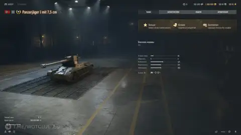 Премиум ПТ-САУ 3 уровня Panzerjäger I mit 7,5 cm на супертесте World of Tanks