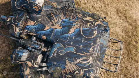 2D-стиль «Неугасимое пламя» из первого сезона Натиска год Феникса в World of Tanks