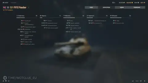 Премиум ПТ-САУ 9 уровня FV112 Puncher на супертесте World of Tanks