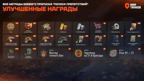 В «Мире танков» стартовал новый Боевой пропуск «Полоса препятствий»