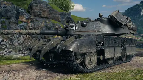 Новый 3D-стиль «Монарх» для E 77 в событии «Вавилон: Тёмная башня» — World of Tanks