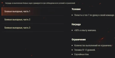 Акция «Боевые выходные» World of Tanks, на выходные