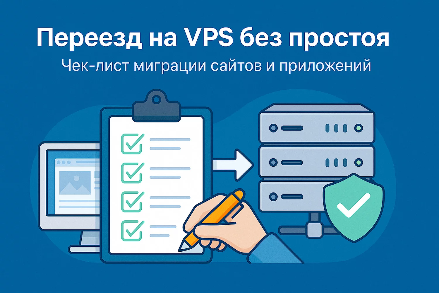 Переезд на VPS без простоя – чек-лист миграции сайтов и сервисов